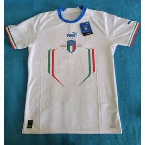 2022-23 Puma Men’s Italy National Team Away Soccer Jersey White sz Medium Italia